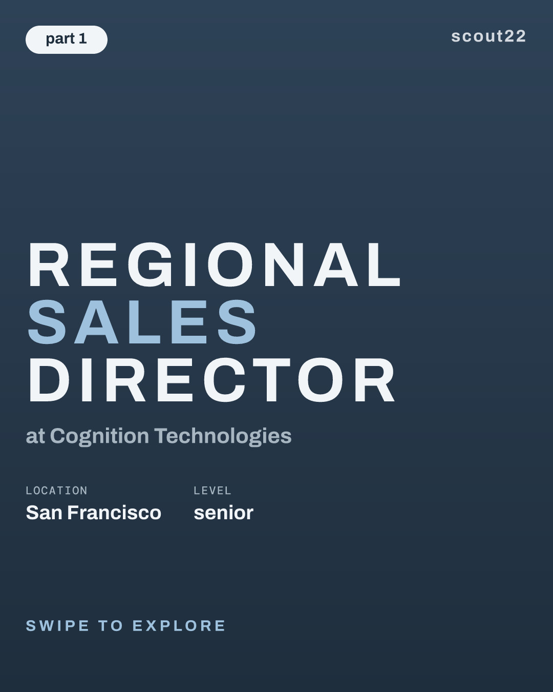Regional Sales Director at Cognition Technologies