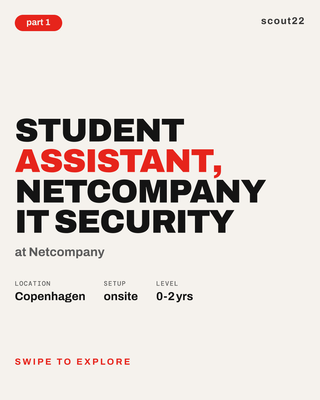 Student Assistant, Netcompany IT Security at Netcompany