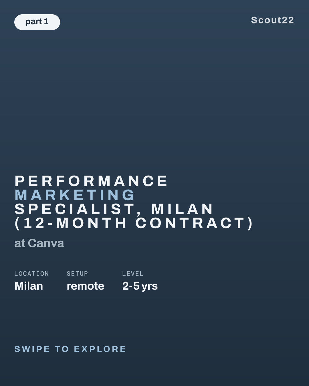 Performance Marketing Specialist, Milan (12-month contract) at Canva