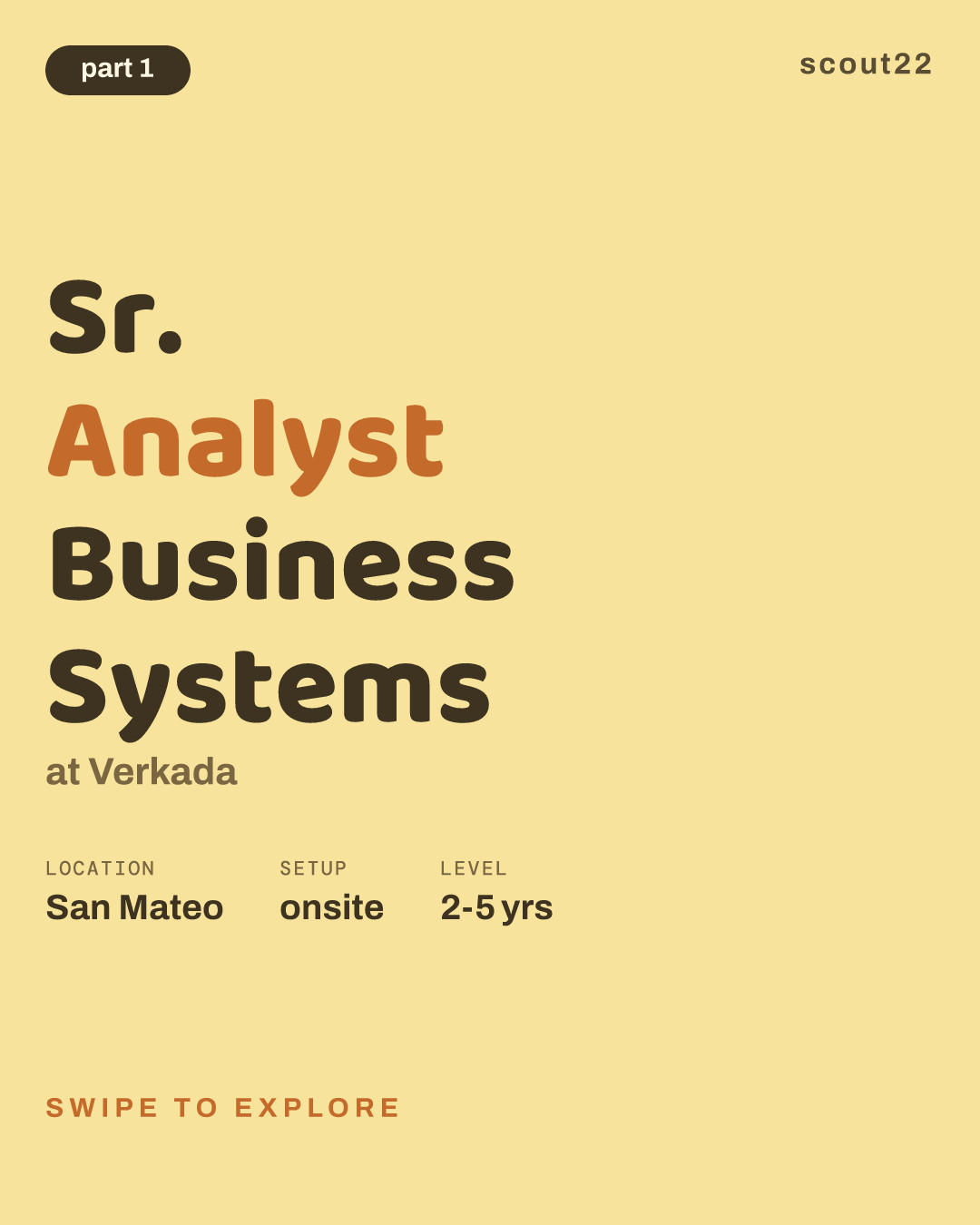 Sr. Analyst Business Systems at Verkada