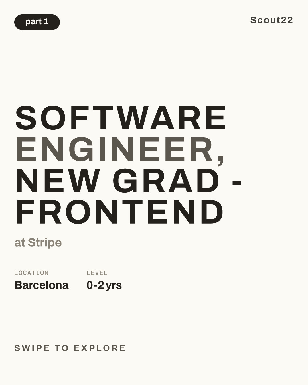Software Engineer, New Grad - Frontend at Stripe