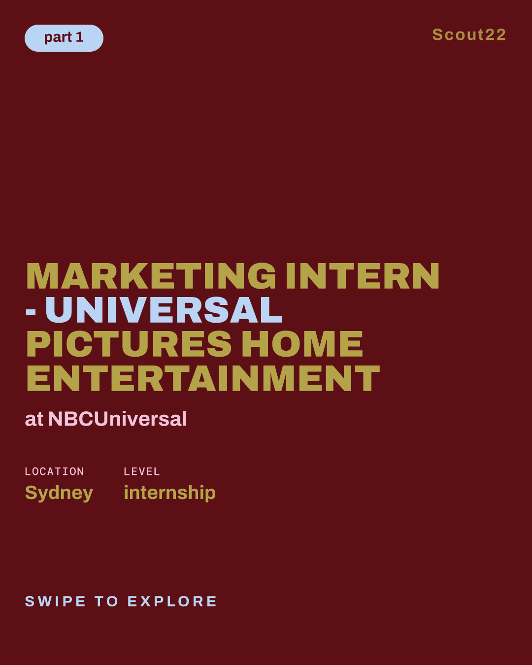 Marketing Intern - Universal Pictures Home Entertainment at NBCUniversal