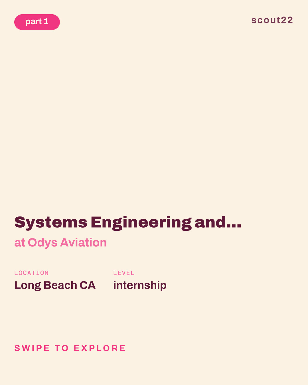 Systems Engineering and Integration Intern at Odys Aviation