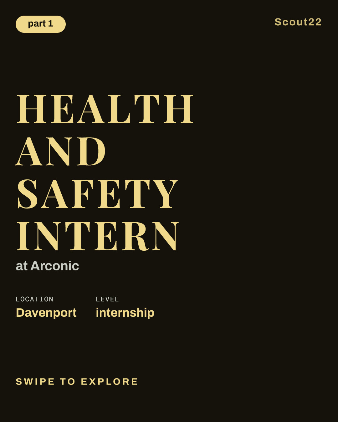 Health and Safety Intern at Arconic