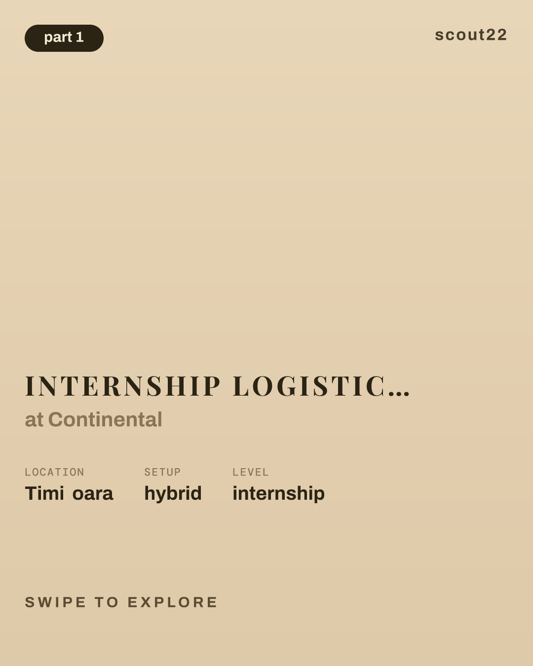 Internship Logistics NPM - ContiTech Thermopol Romania(CTTR) at Continental