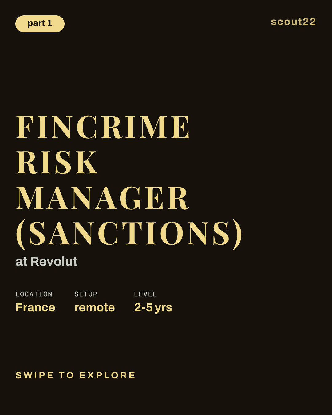 FinCrime Risk Manager (Sanctions) at Revolut