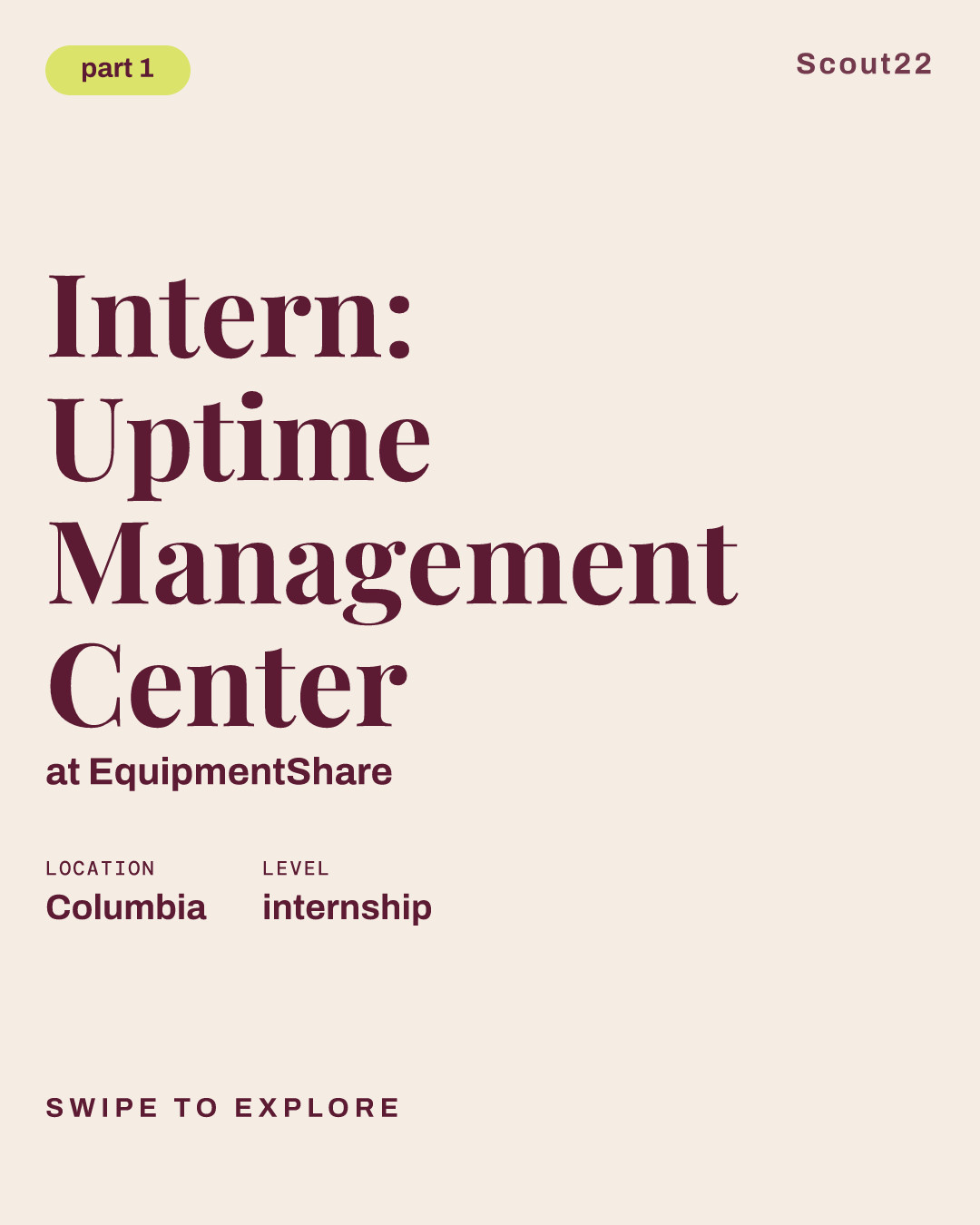 Intern: Uptime Management Center at EquipmentShare