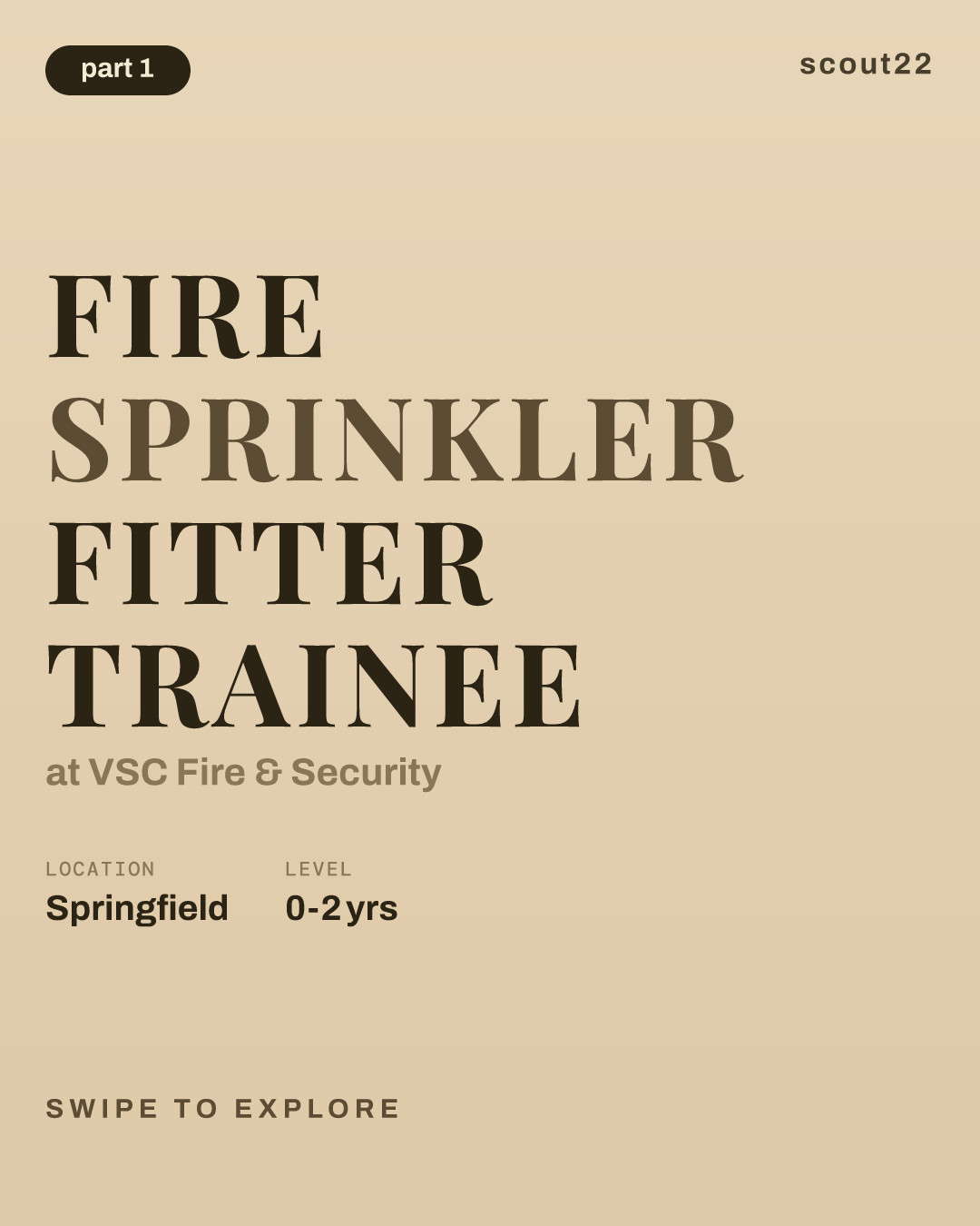 Fire Sprinkler Fitter Trainee at VSC Fire & Security