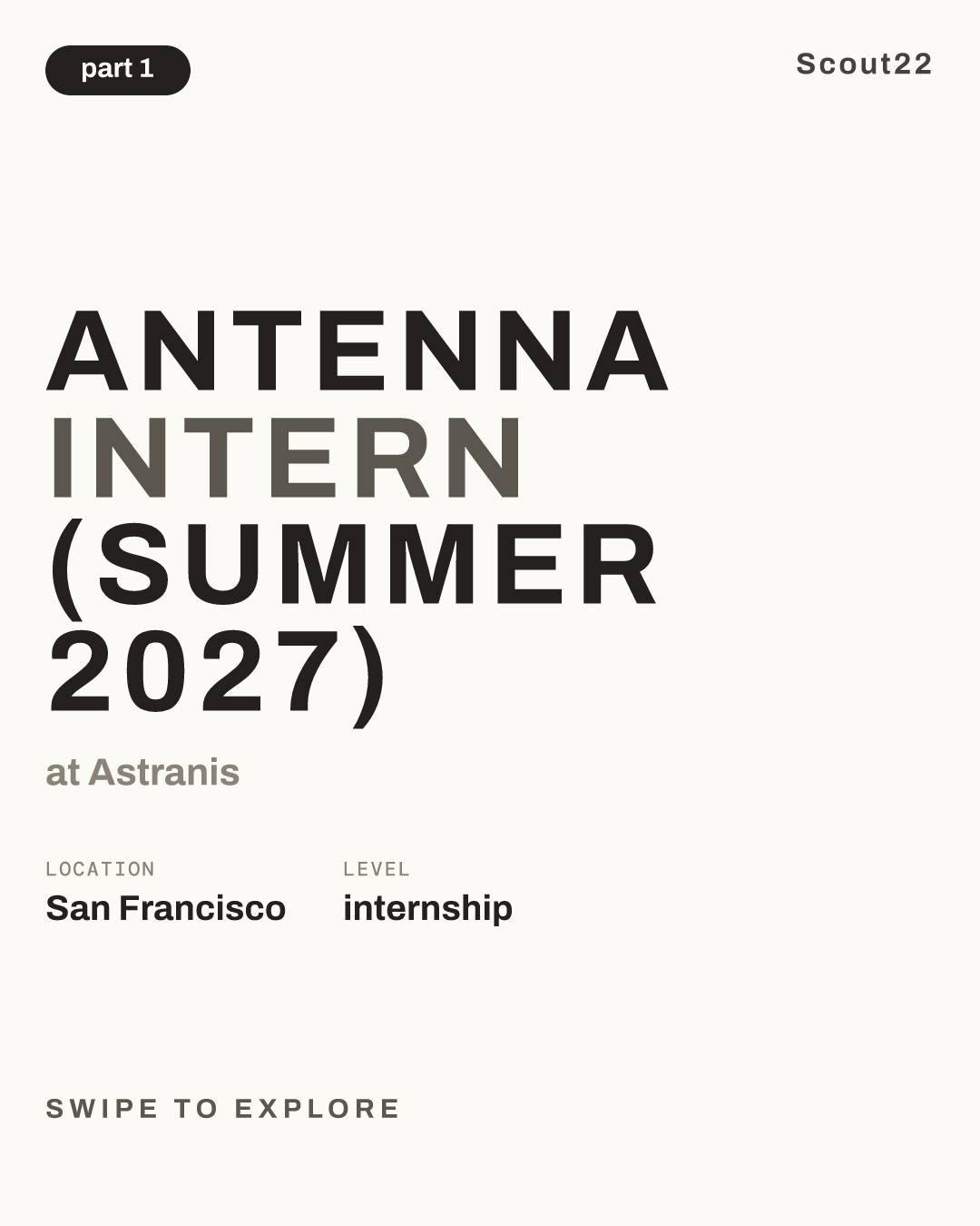 Antenna Intern (Summer 2027) at Astranis