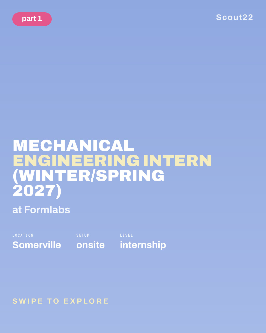 Mechanical Engineering Intern (Winter/Spring 2027) at Formlabs