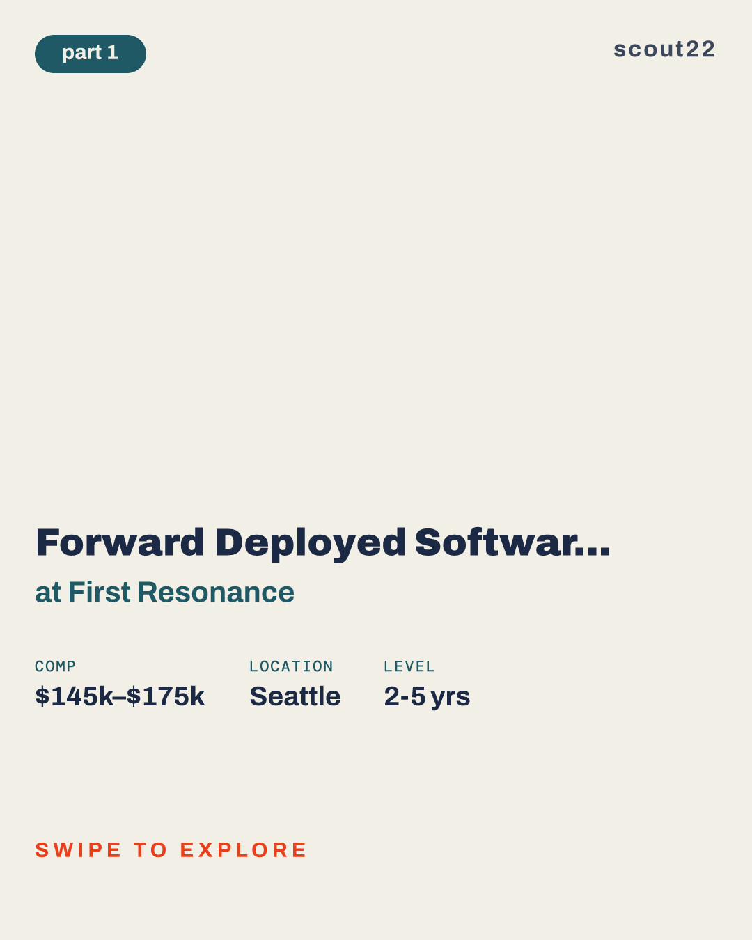 Forward Deployed Software Engineer (Seattle) at First Resonance
