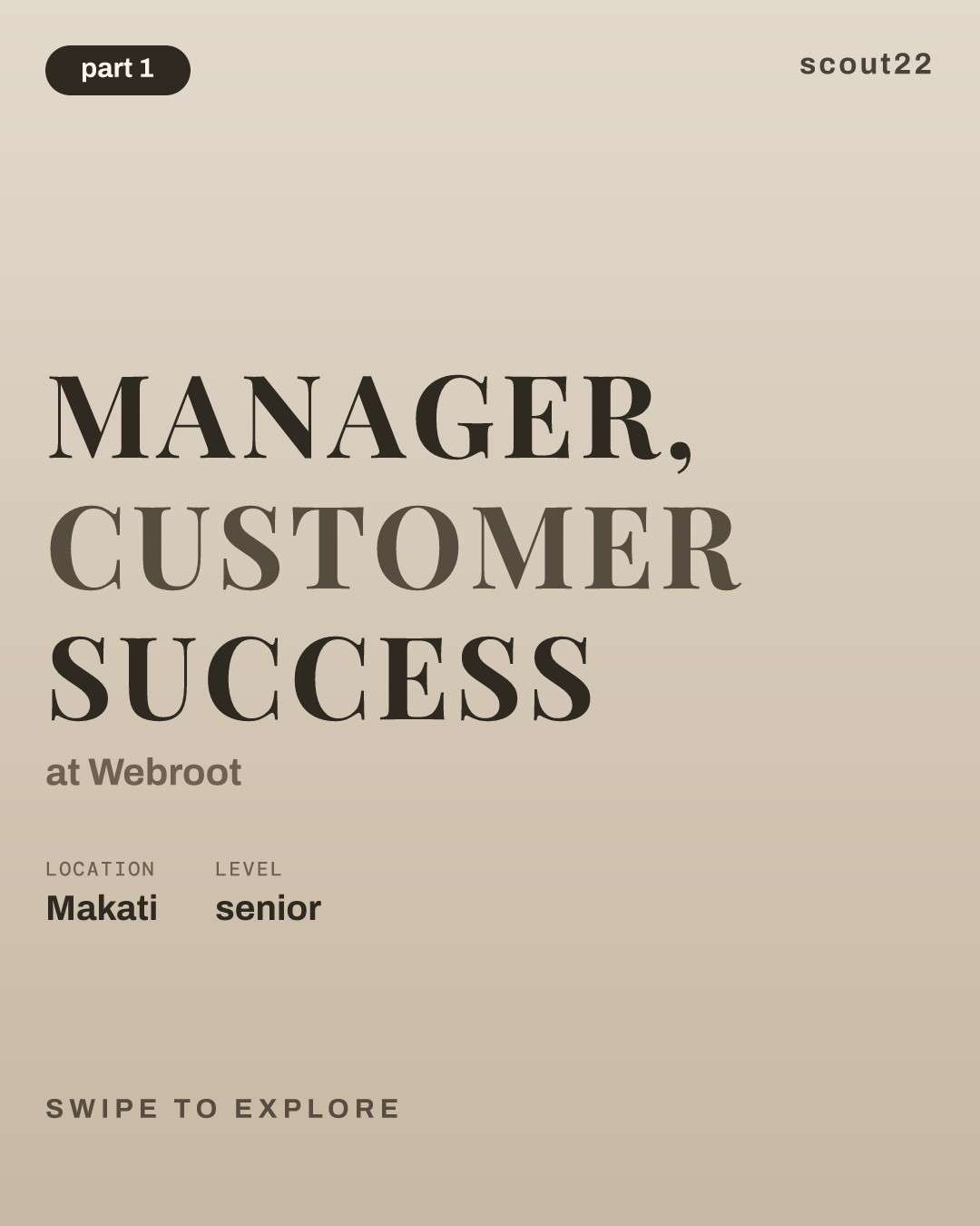 Manager, Customer Success at Webroot