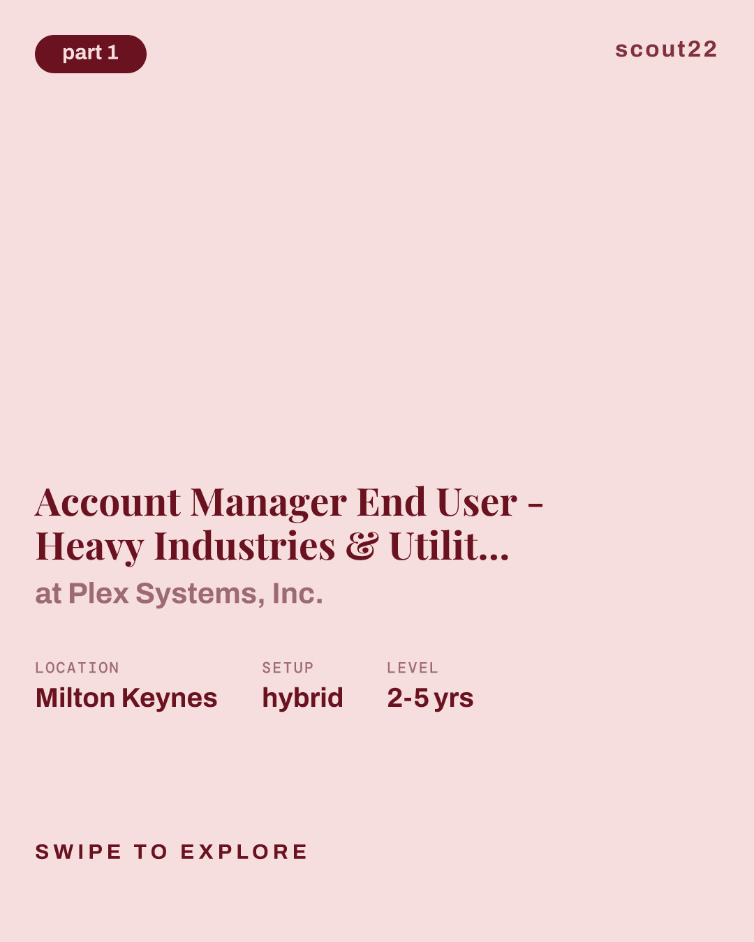 Account Manager End User - Heavy Industries & Utilities at Plex Systems, Inc.