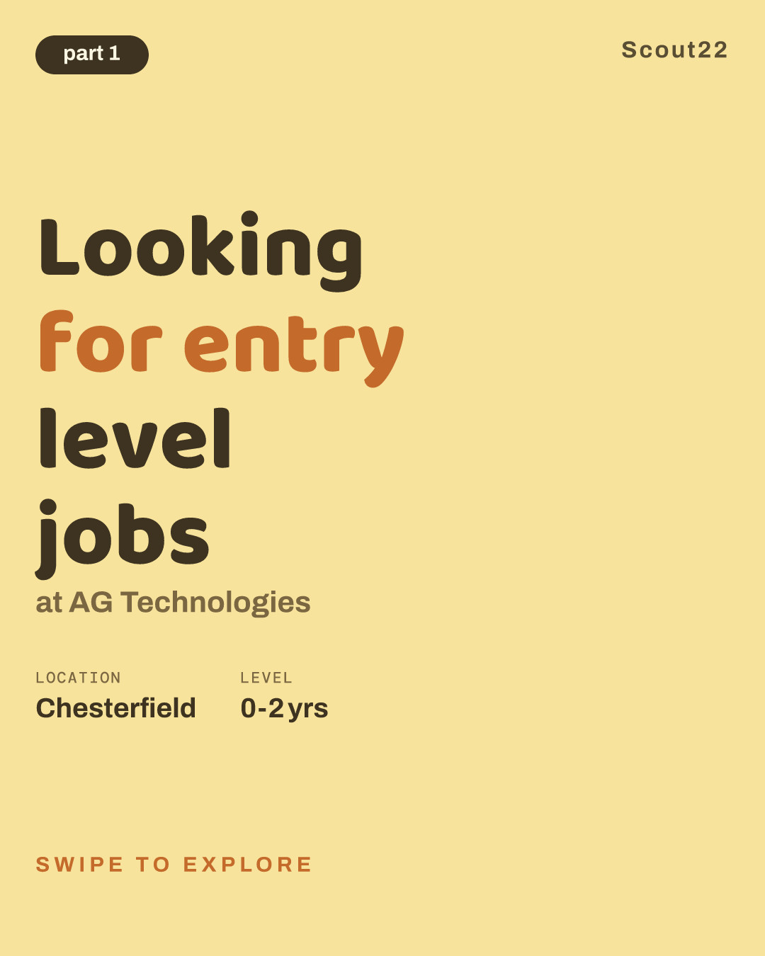 Looking for entry level jobs at AG Technologies