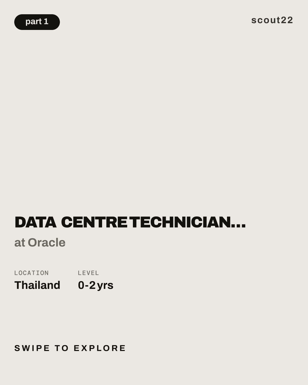 Data Centre Technician - Trainee Program (Thailand) at Oracle