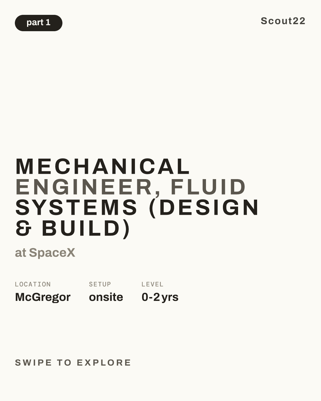 Mechanical Engineer, Fluid Systems (Design & Build) at SpaceX
