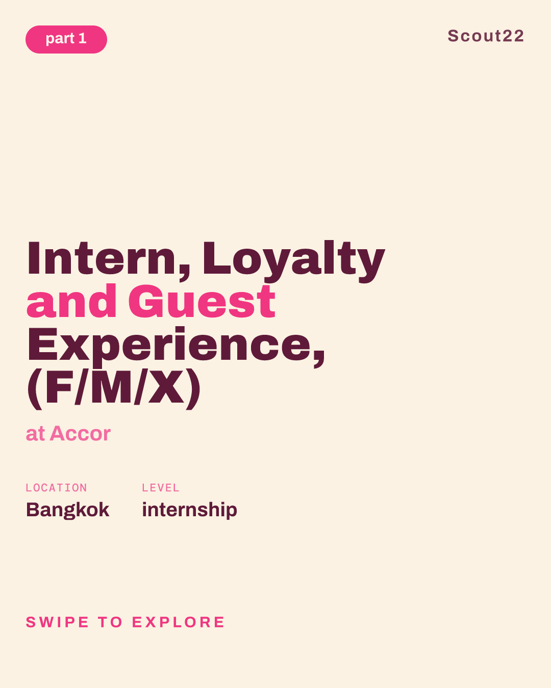 Intern, Loyalty and Guest Experience, (F/M/X) at Accor
