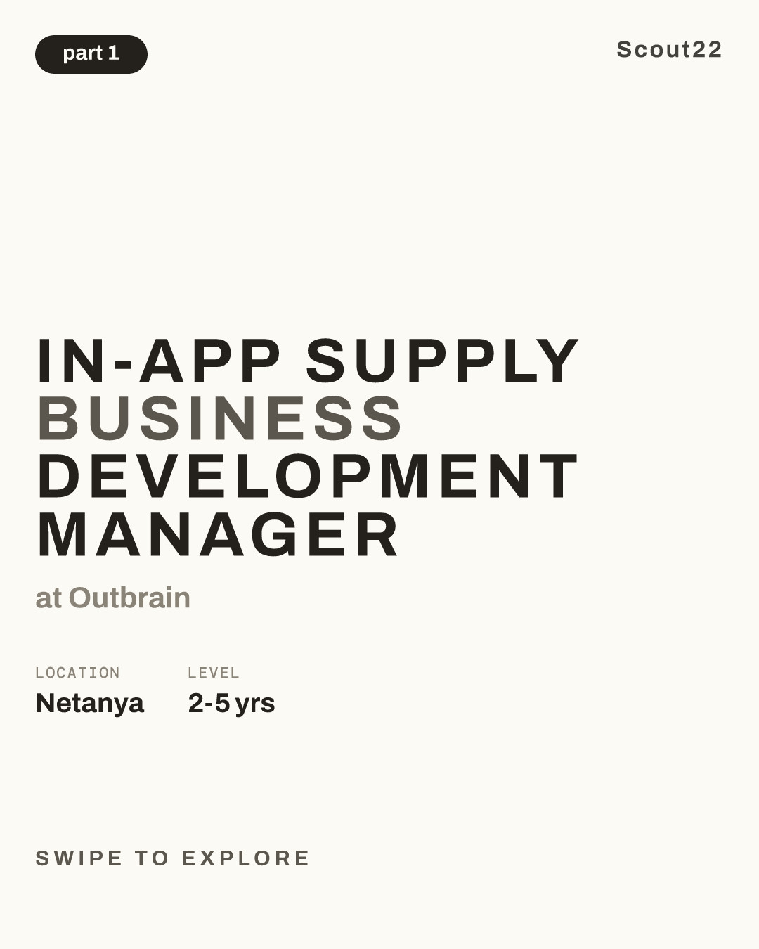 In-App Supply Business Development Manager at Outbrain