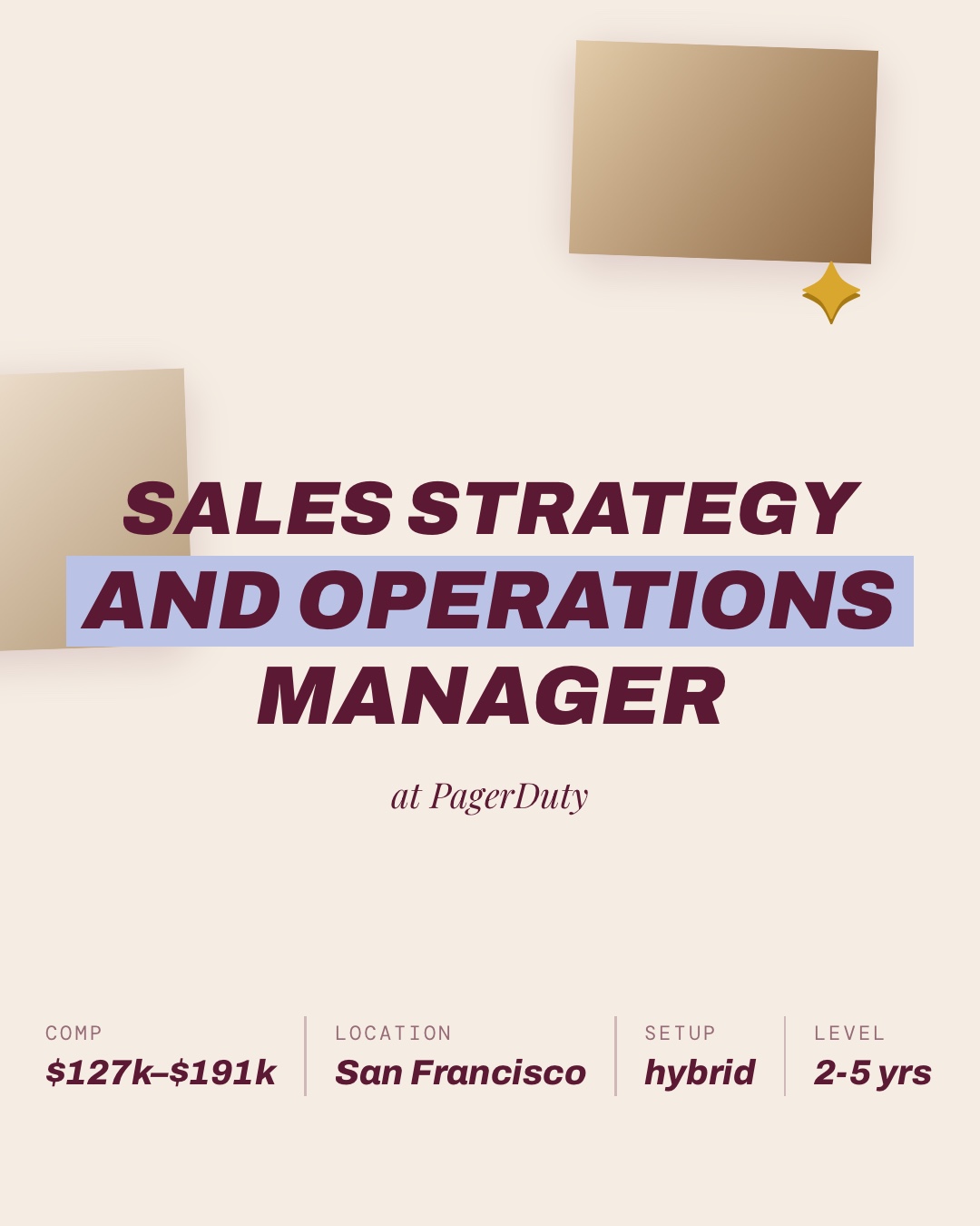 Sales Strategy and Operations Manager at PagerDuty