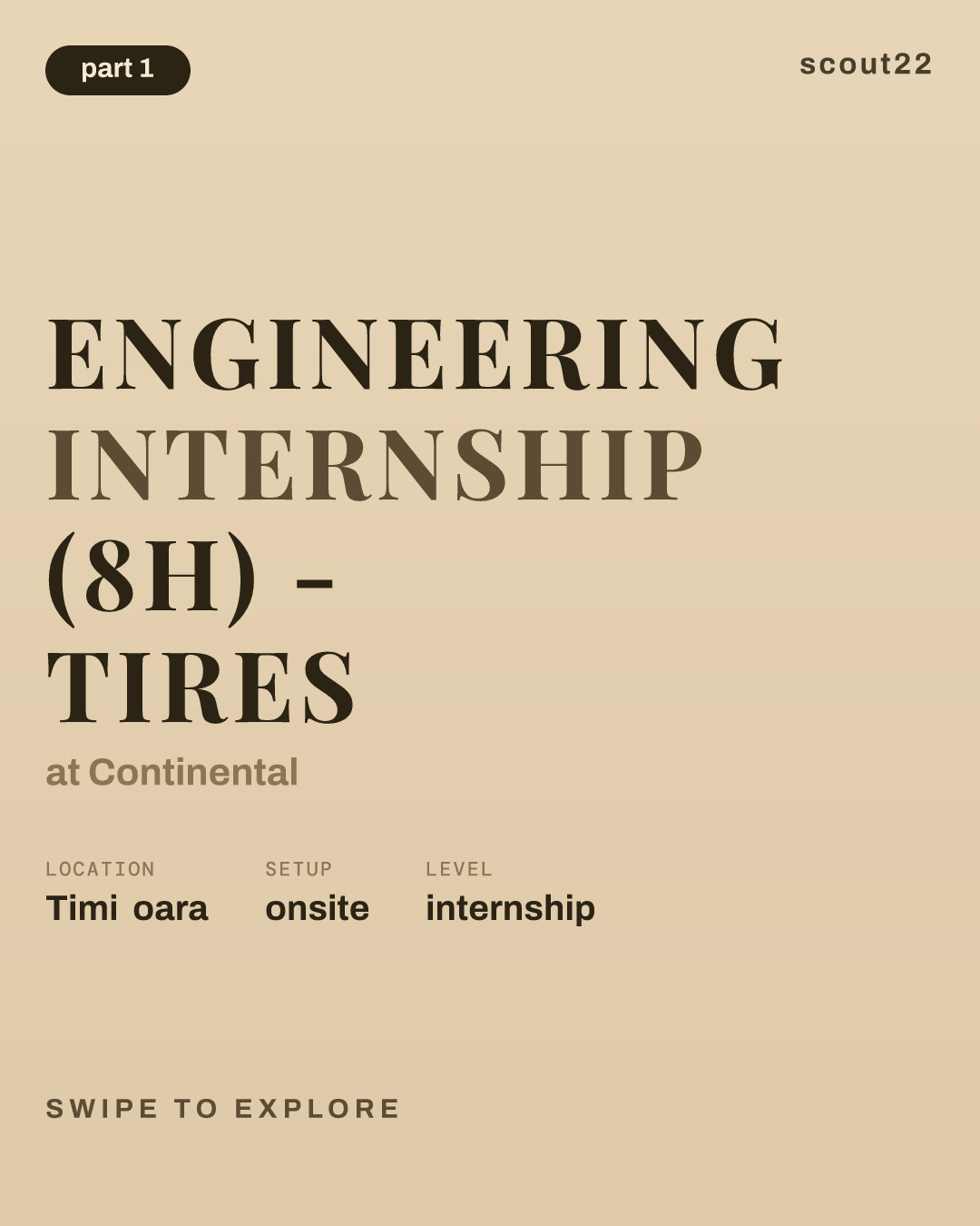 Engineering Internship (8h) - Tires at Continental