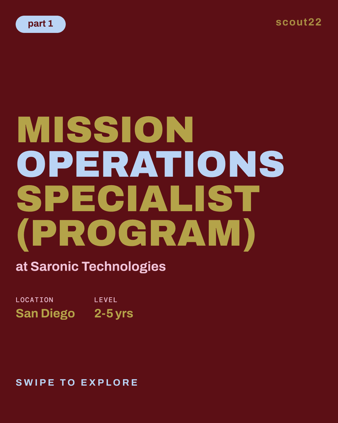 Mission Operations Specialist (Program) at Saronic Technologies