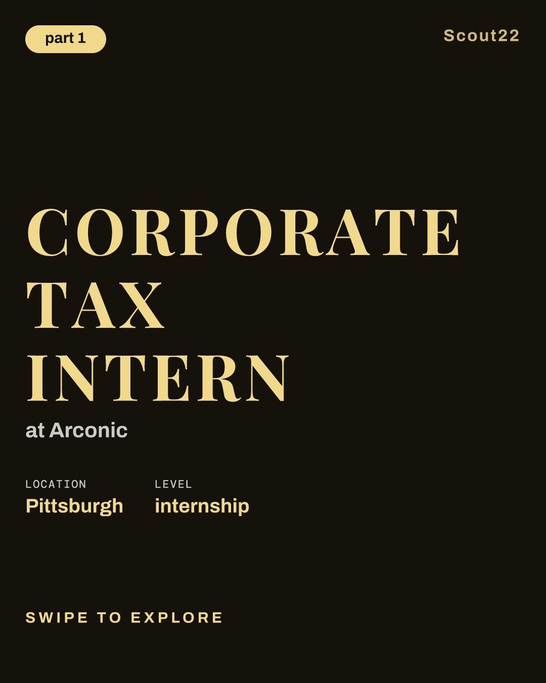 Corporate Tax Intern at Arconic