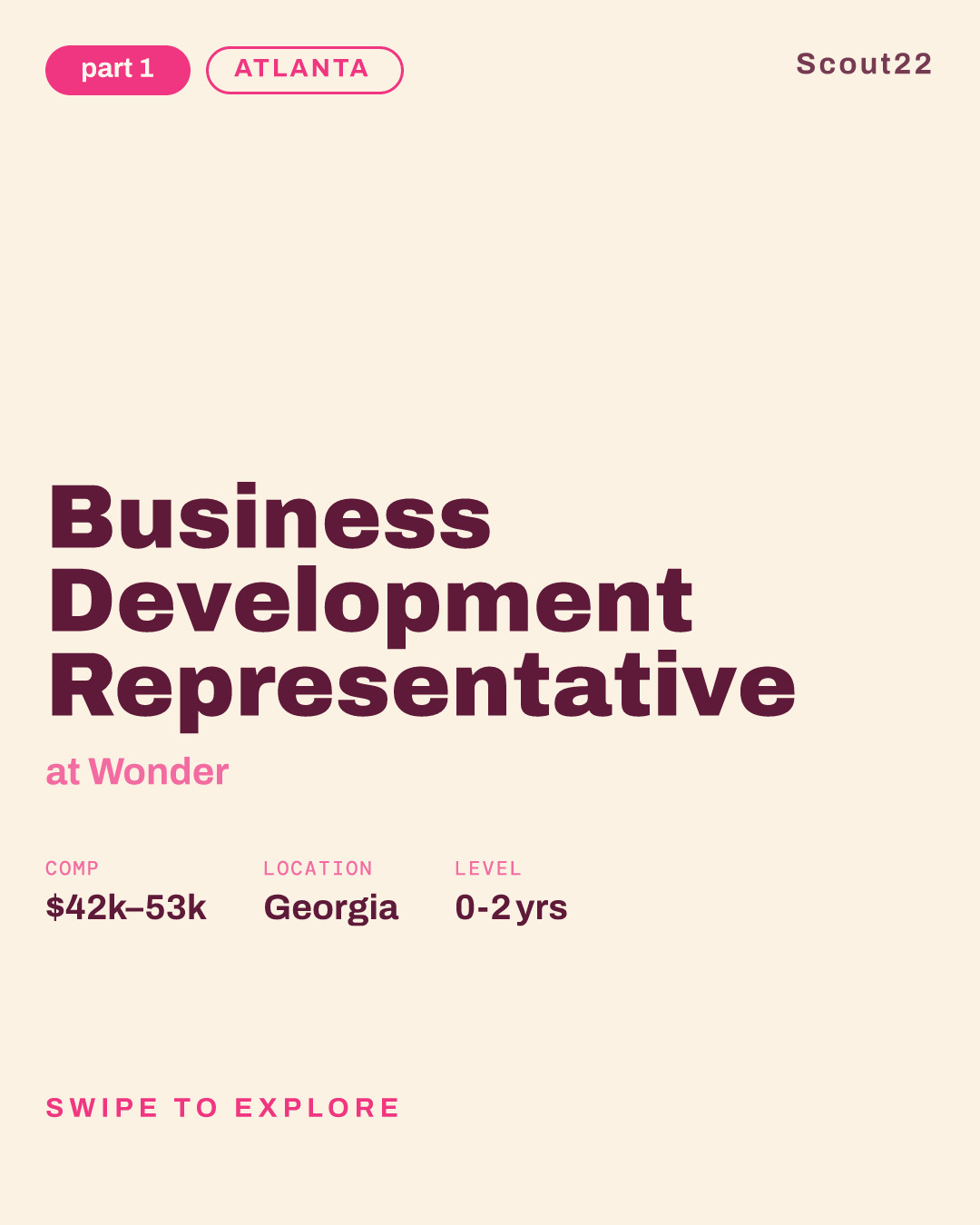 Business Development Representative (Atlanta) at Wonder