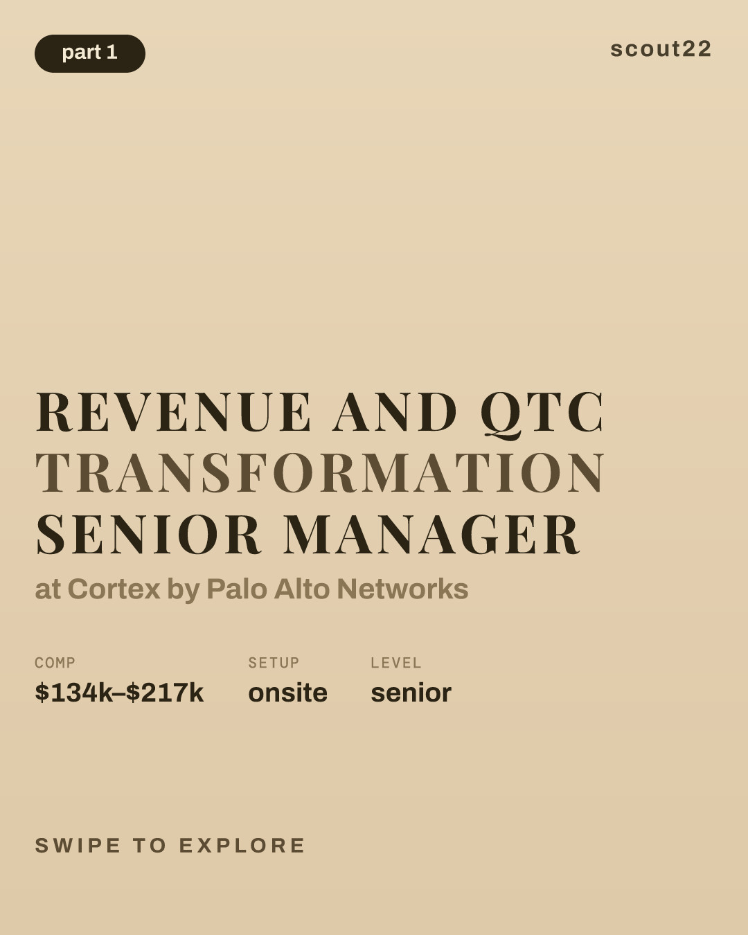 Revenue and QTC Transformation Senior Manager at Cortex by Palo Alto Networks