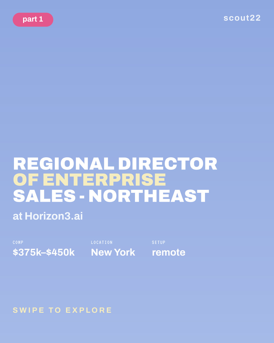 Regional Director of Enterprise Sales - Northeast at Horizon3.ai