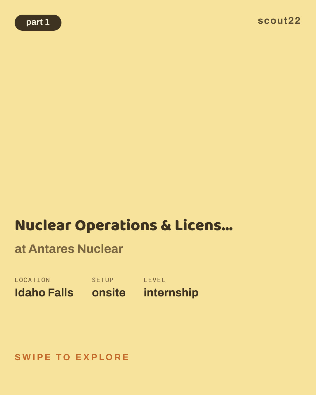 Nuclear Operations & Licensing Engineering Intern - Summer 2027 at Antares Nuclear