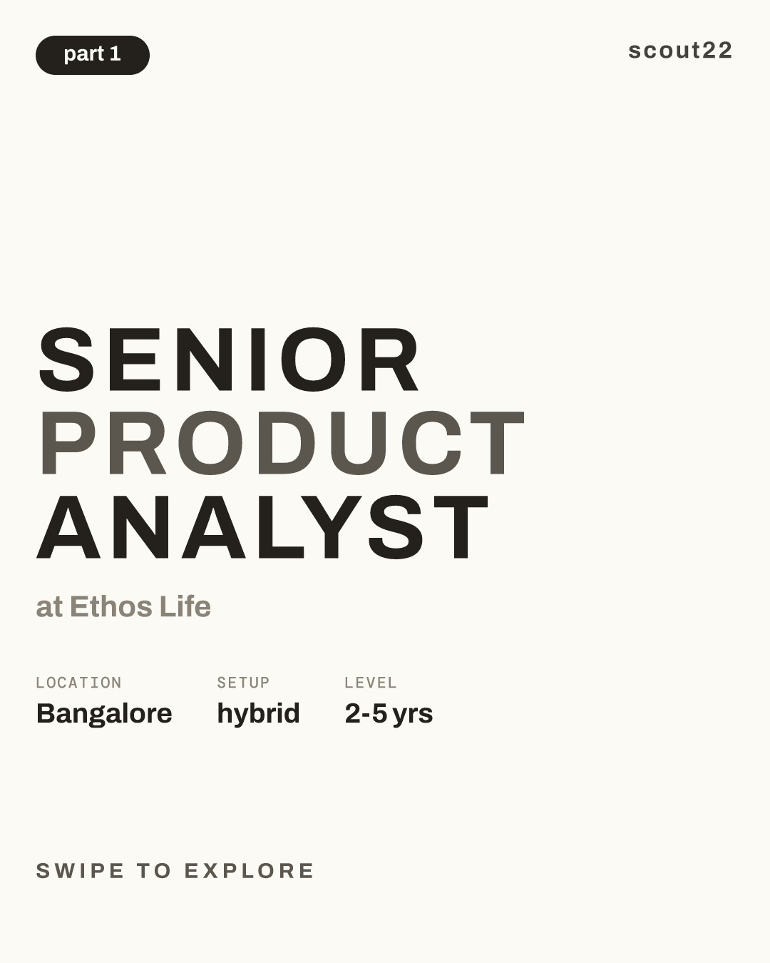 Senior Product Analyst at Ethos Life