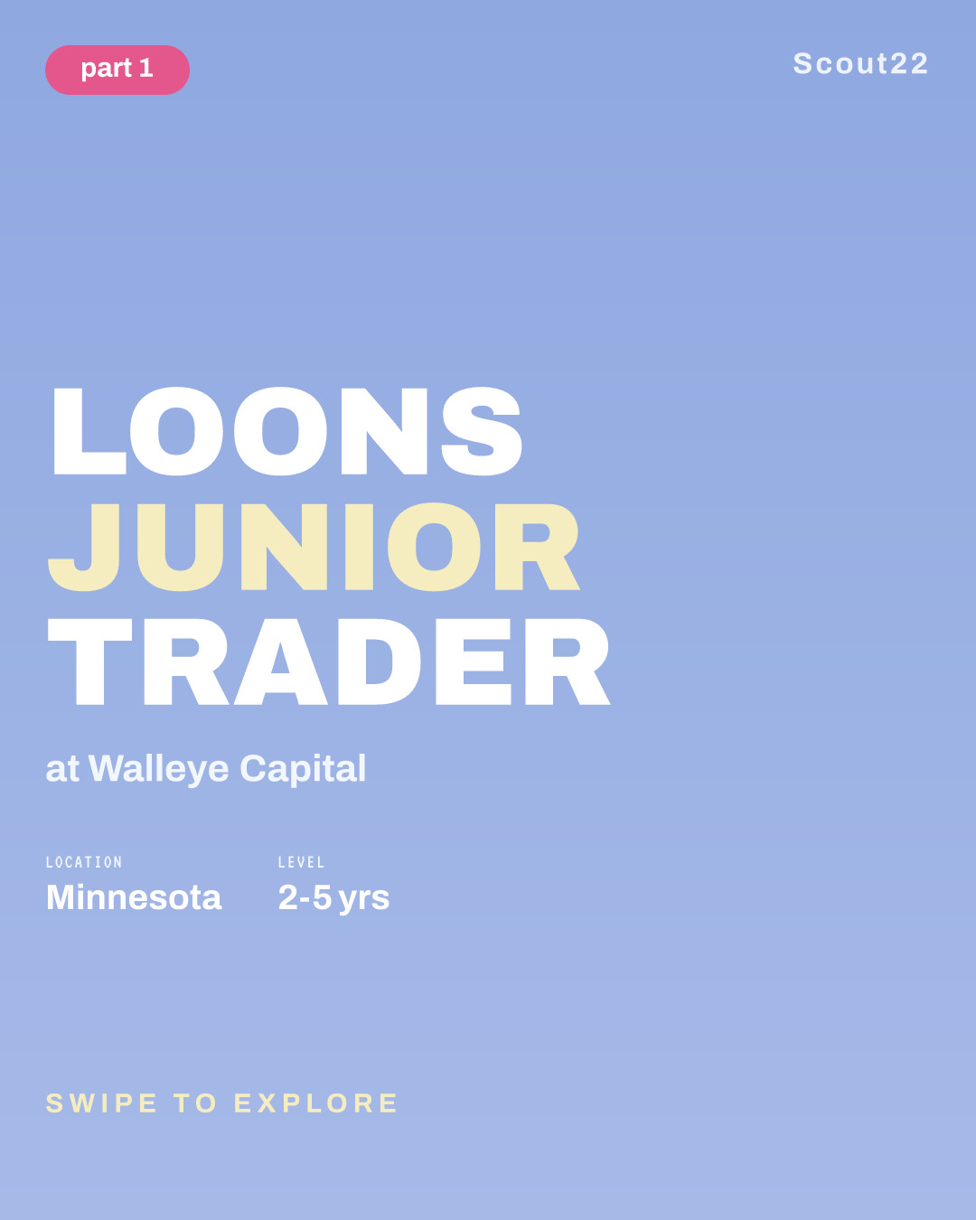 Loons Junior Trader at Walleye Capital