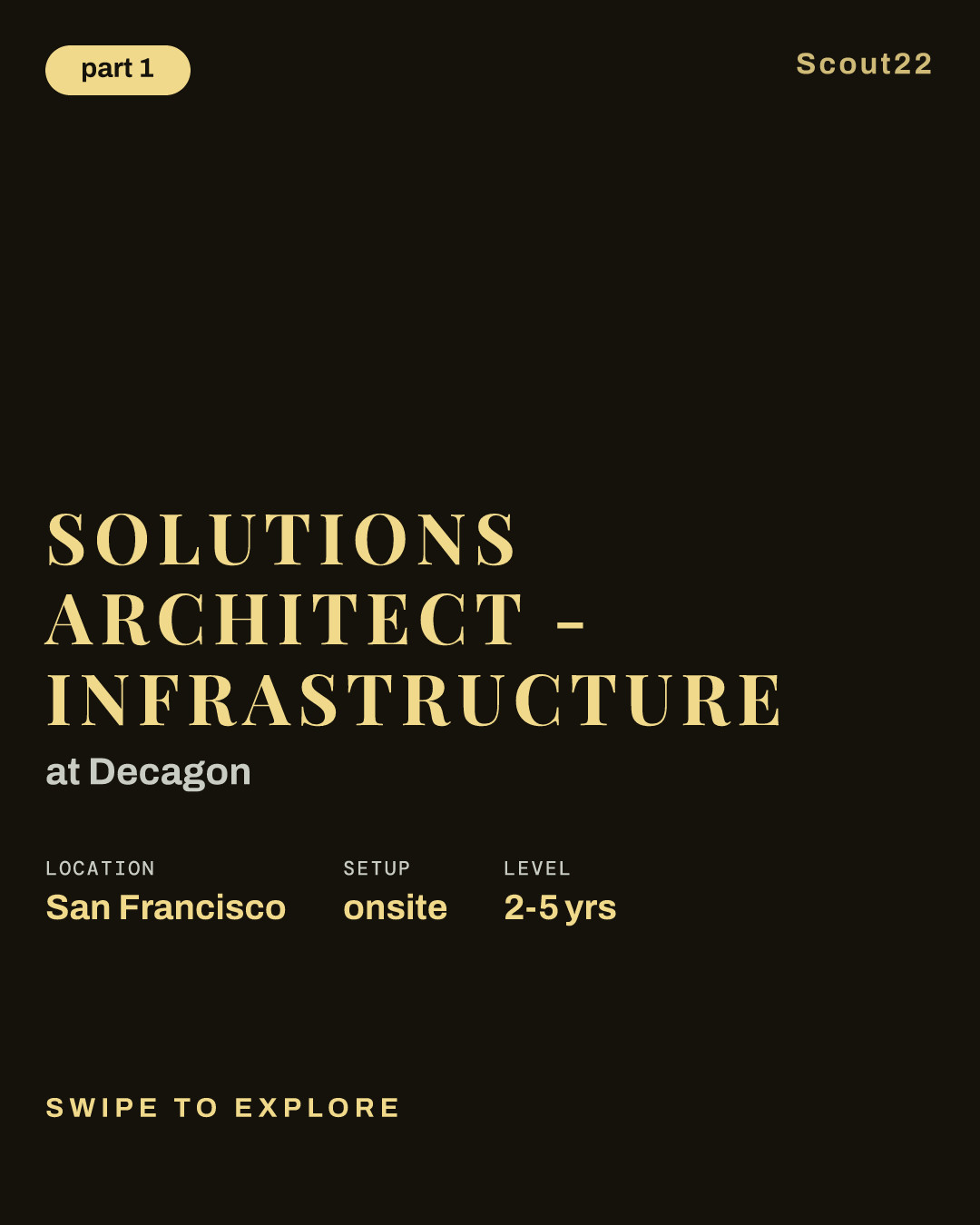Solutions Architect - Infrastructure at Decagon