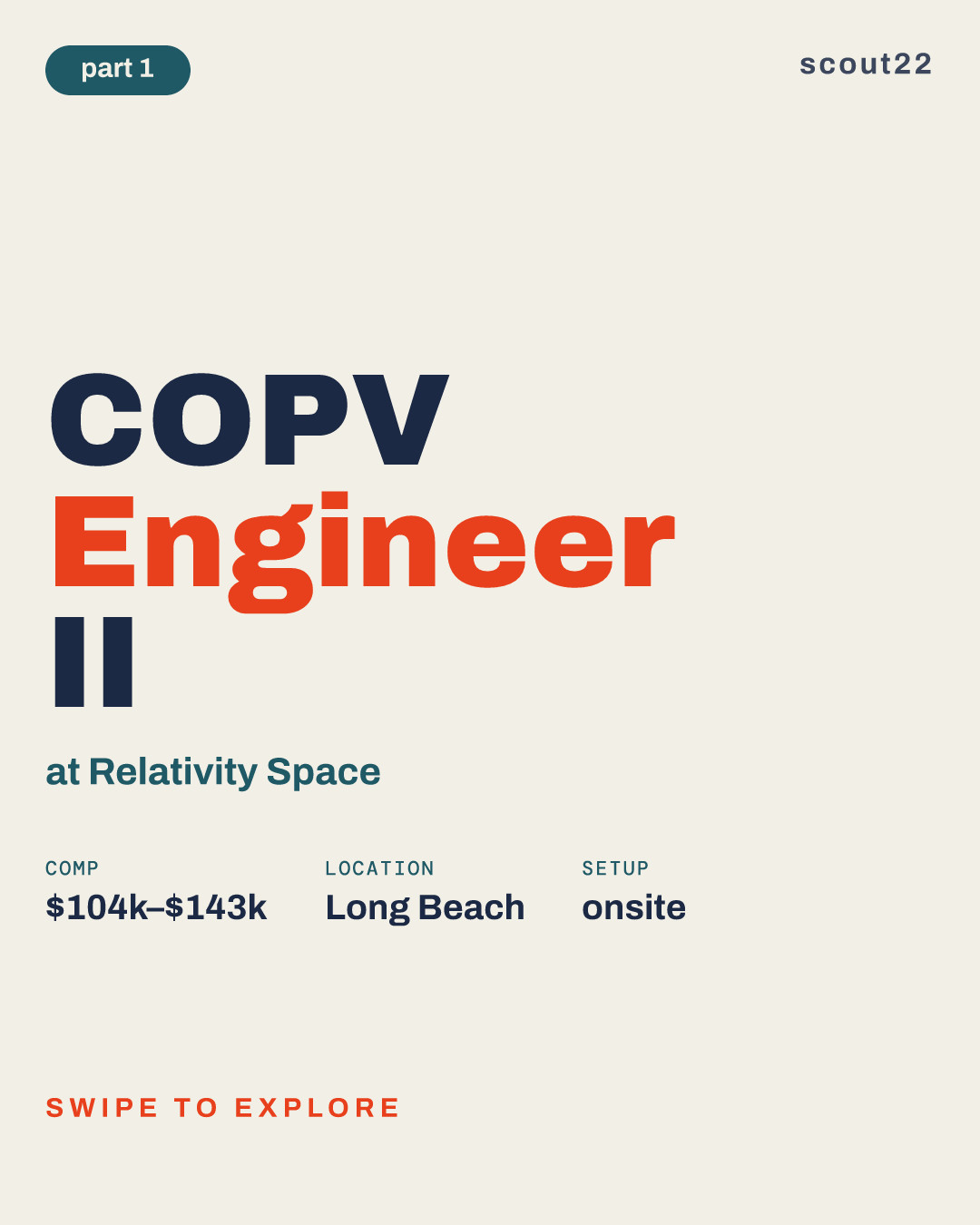 COPV Engineer II at Relativity Space