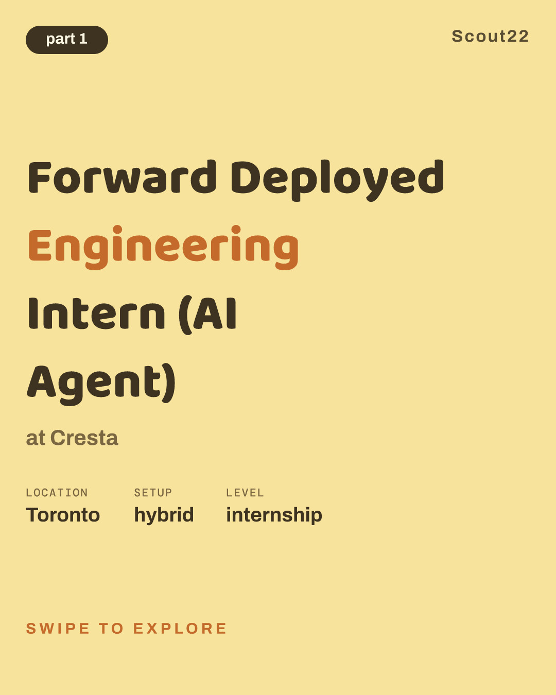 Forward Deployed Engineering Intern (AI Agent) at Cresta