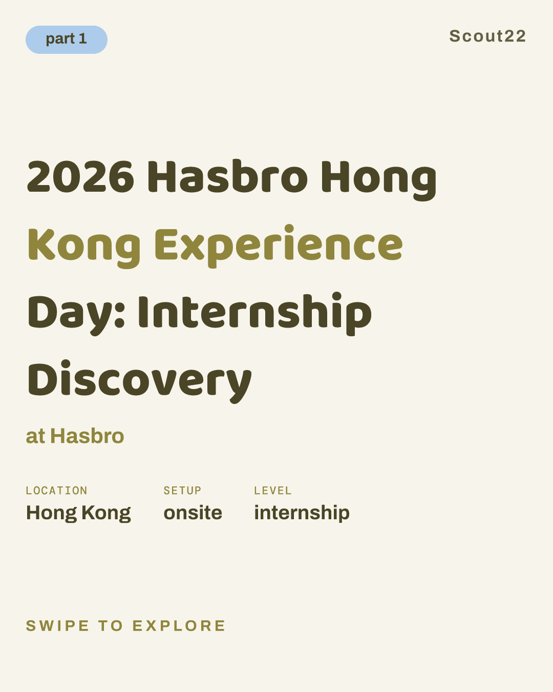 2026 Hasbro Hong Kong Experience Day: Internship Discovery at Hasbro