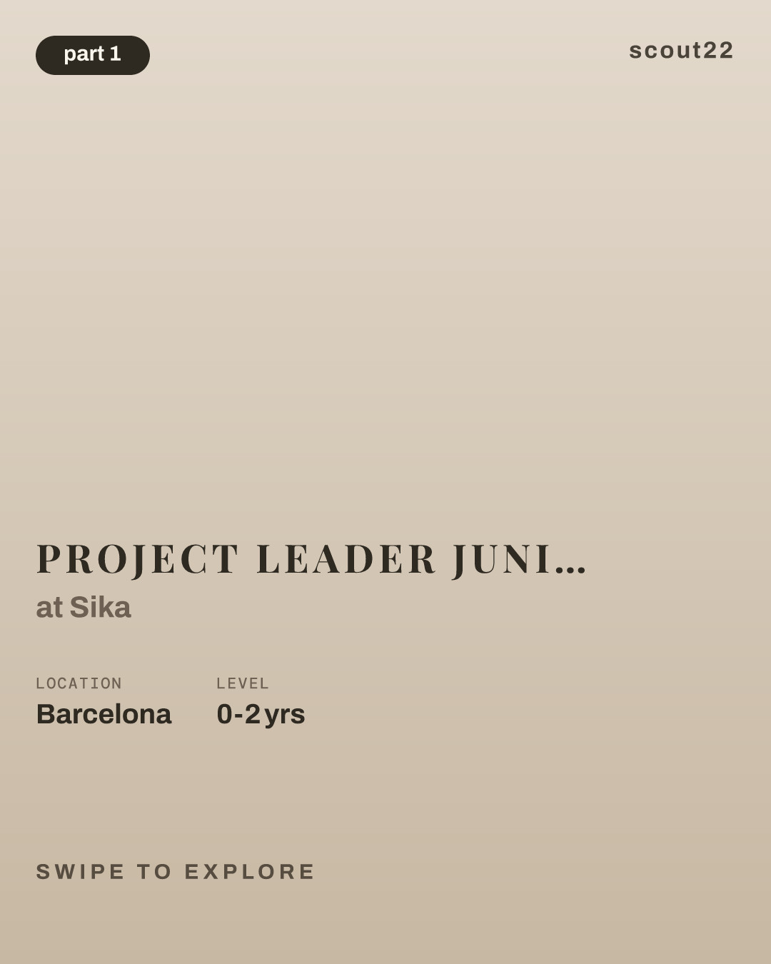Project Leader Junior I+D - Cementosos at Sika