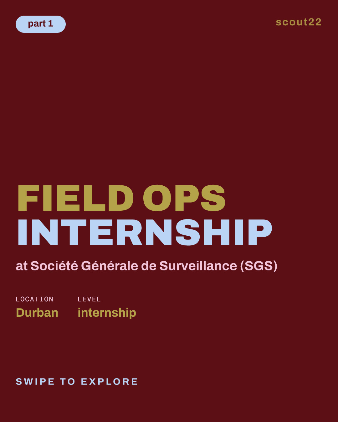 Field Ops Internship at Société Générale de Surveillance (SGS)