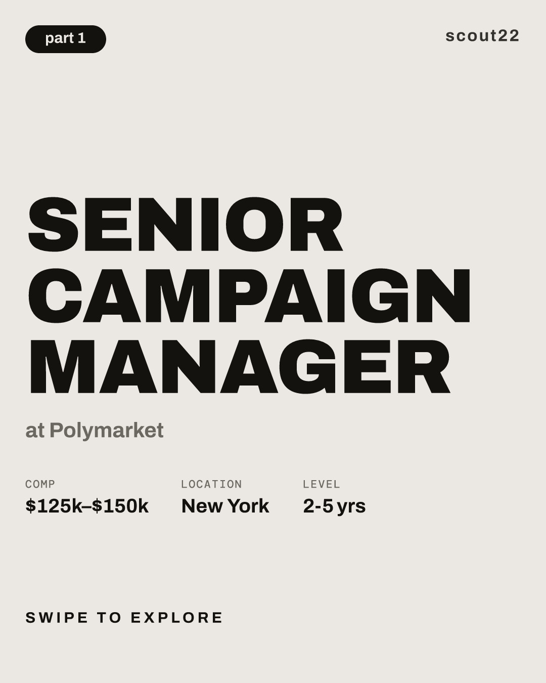 Senior Campaign Manager at Polymarket