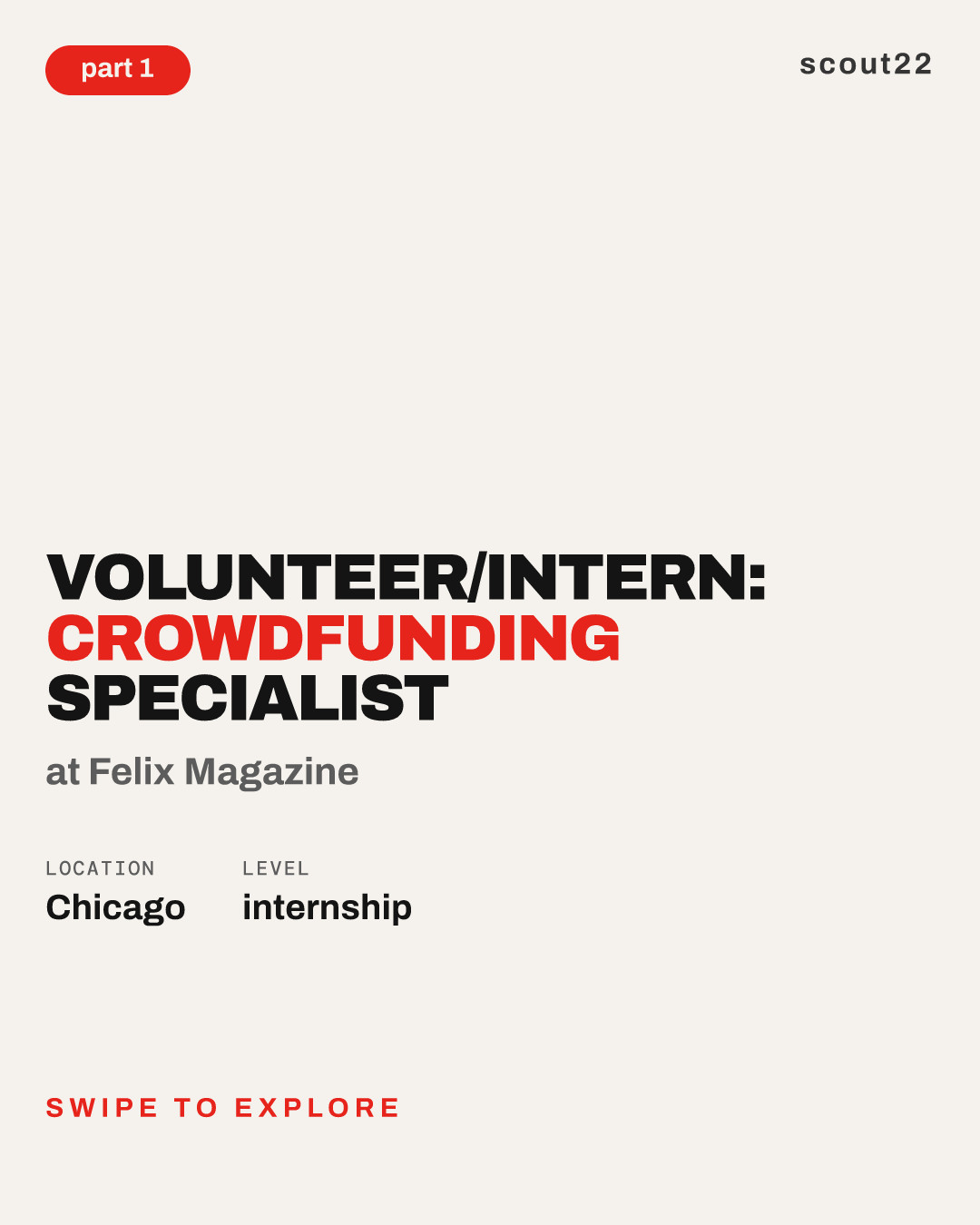 Volunteer/Intern: Crowdfunding Specialist at Felix Magazine