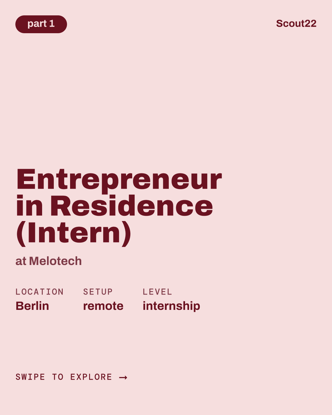 Entrepreneur in Residence (Intern) at Melotech