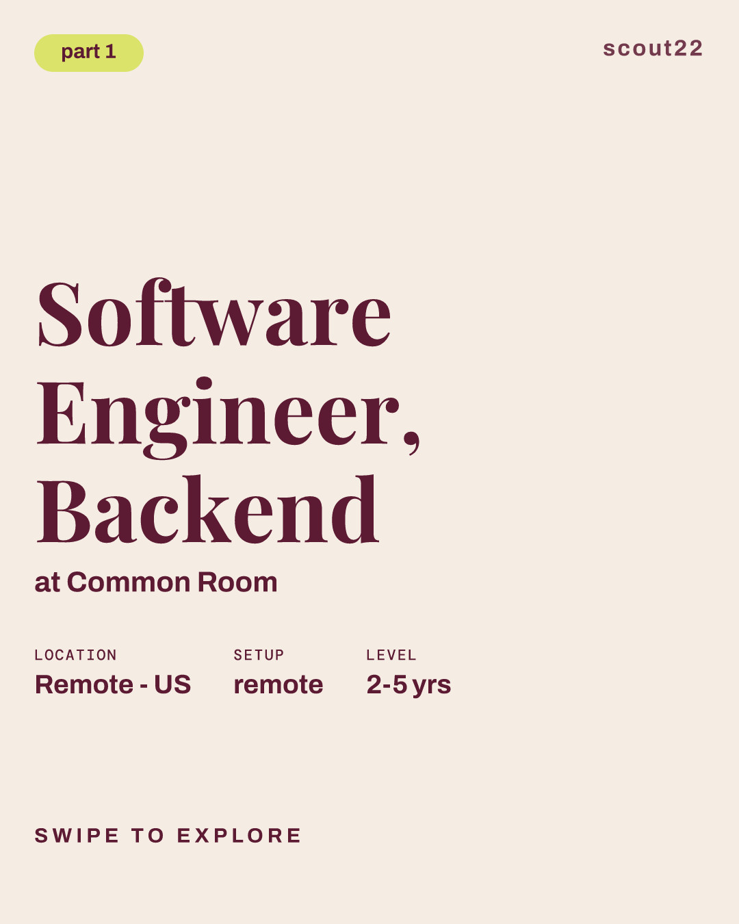 Software Engineer, Backend at Common Room