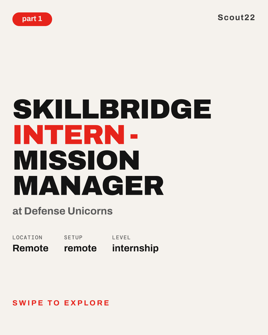 SkillBridge Intern - Mission Manager at Defense Unicorns