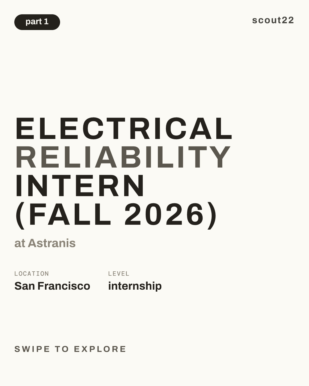 Electrical Reliability Intern (Fall 2026) at Astranis