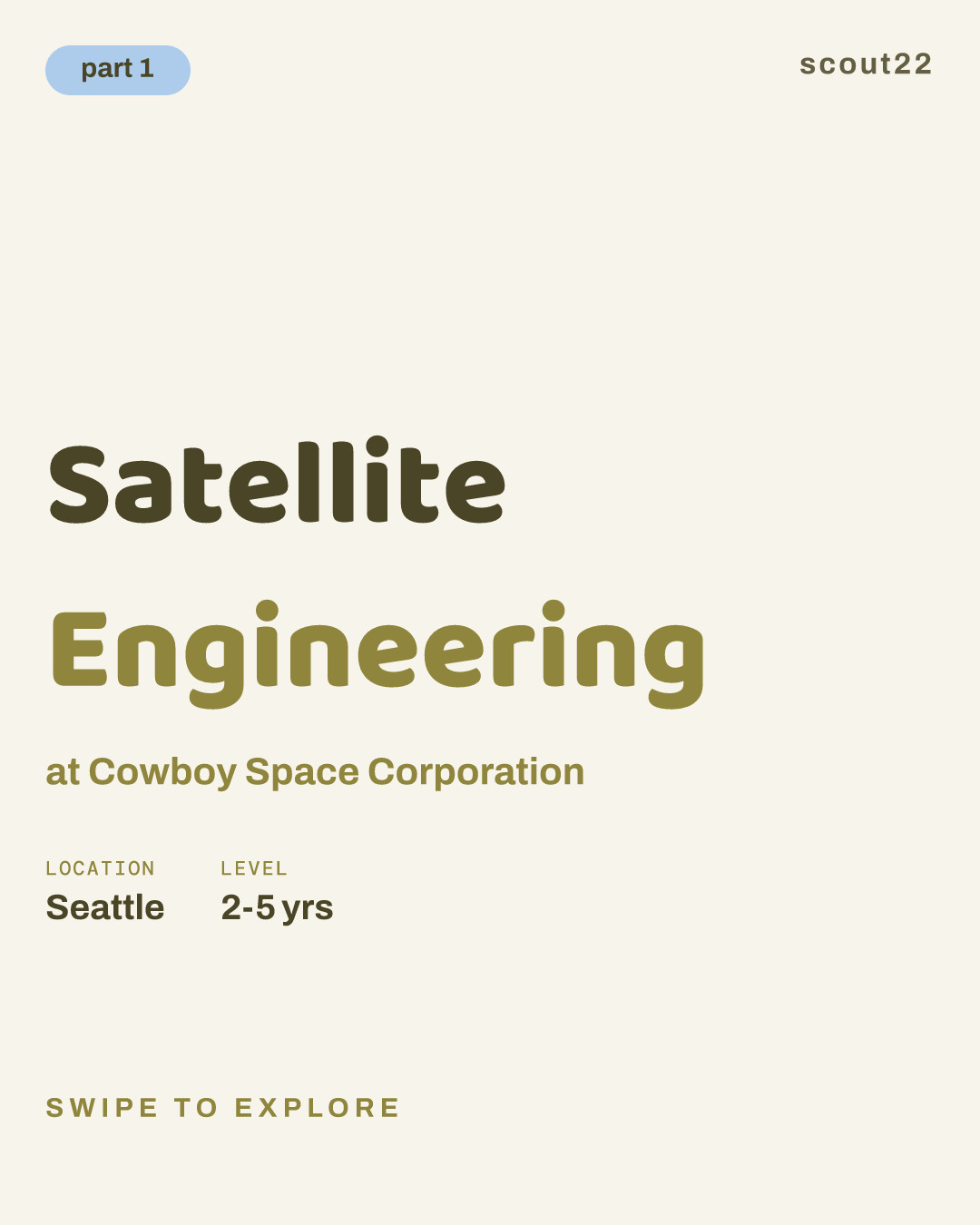 Satellite Engineering at Cowboy Space Corporation