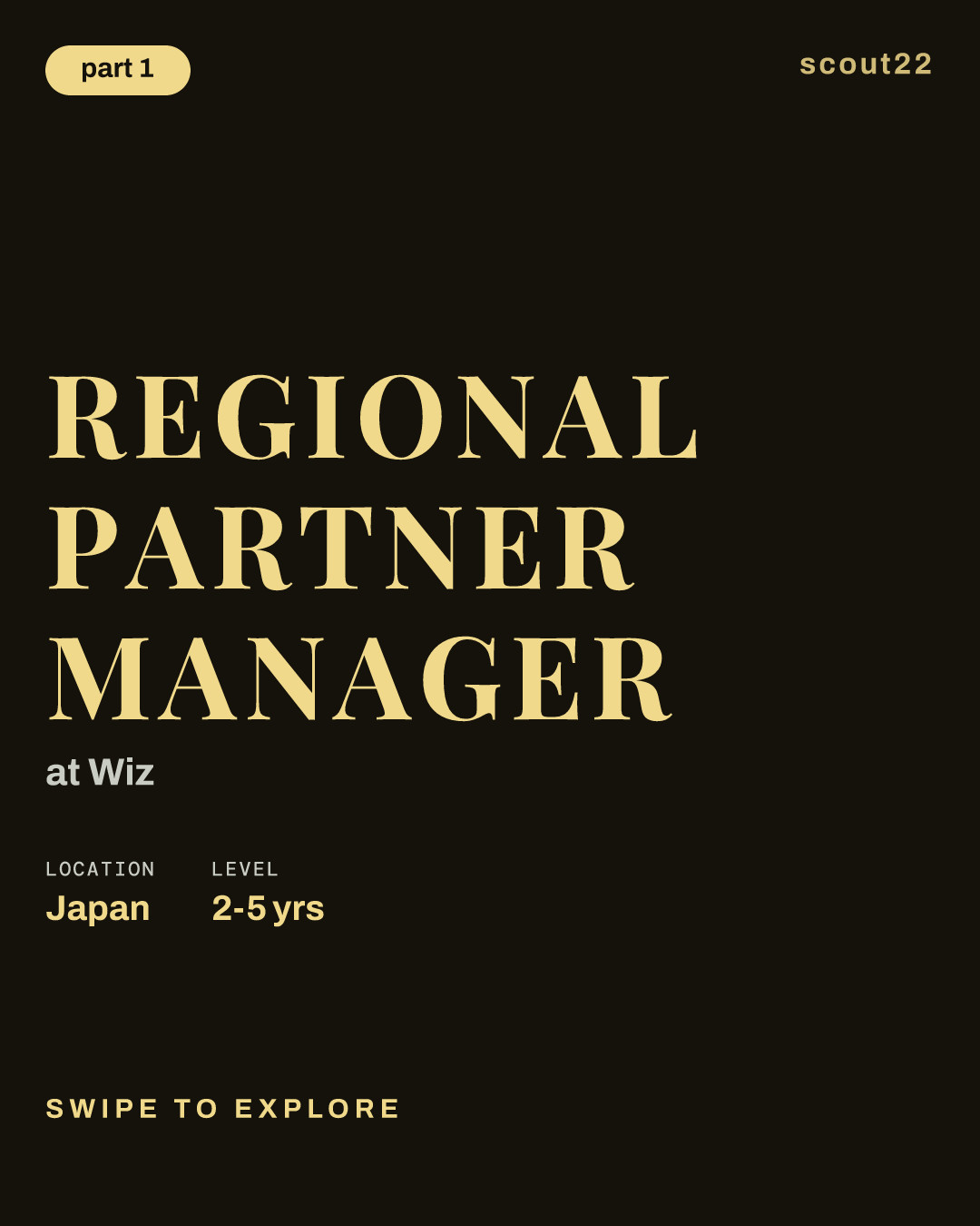 Regional Partner Manager at Wiz