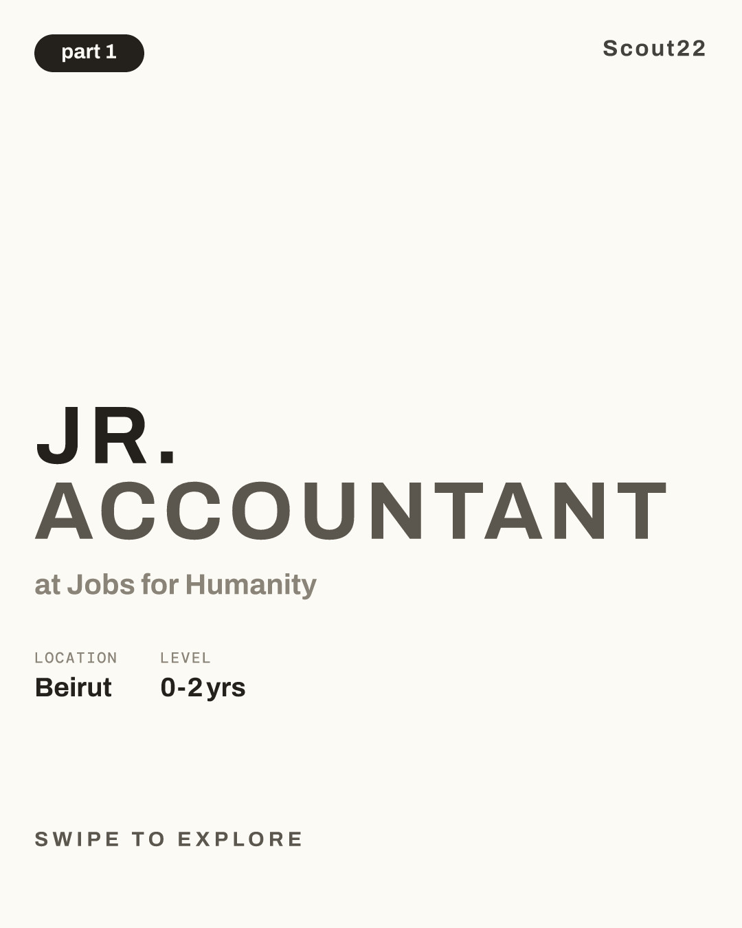 Jr. Accountant at Jobs for Humanity