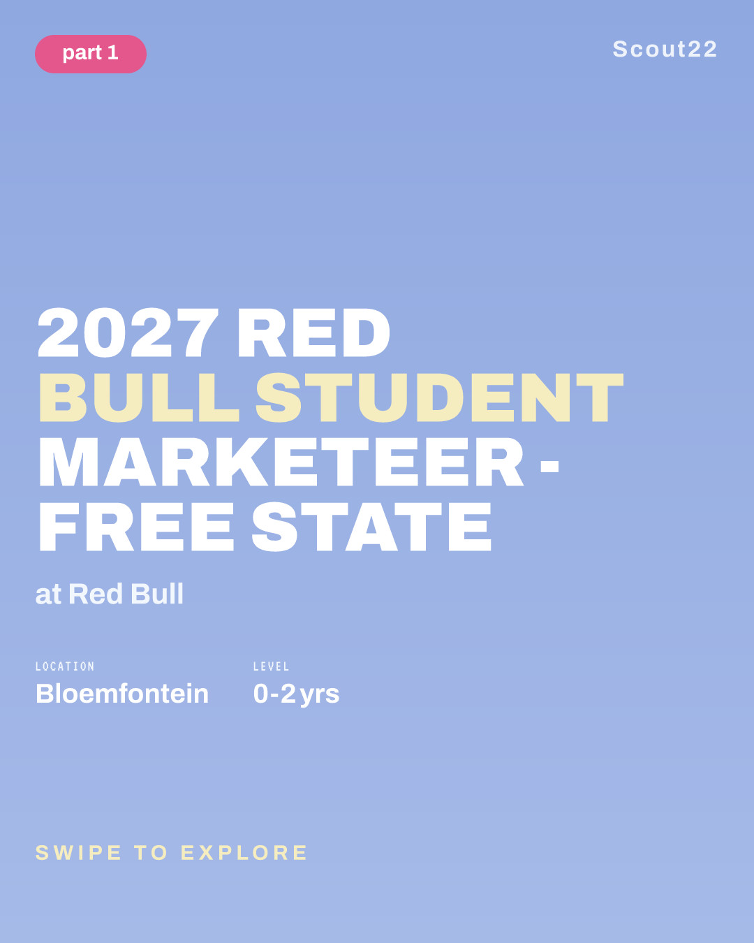 2027 Red Bull Student Marketeer - Free State at Red Bull