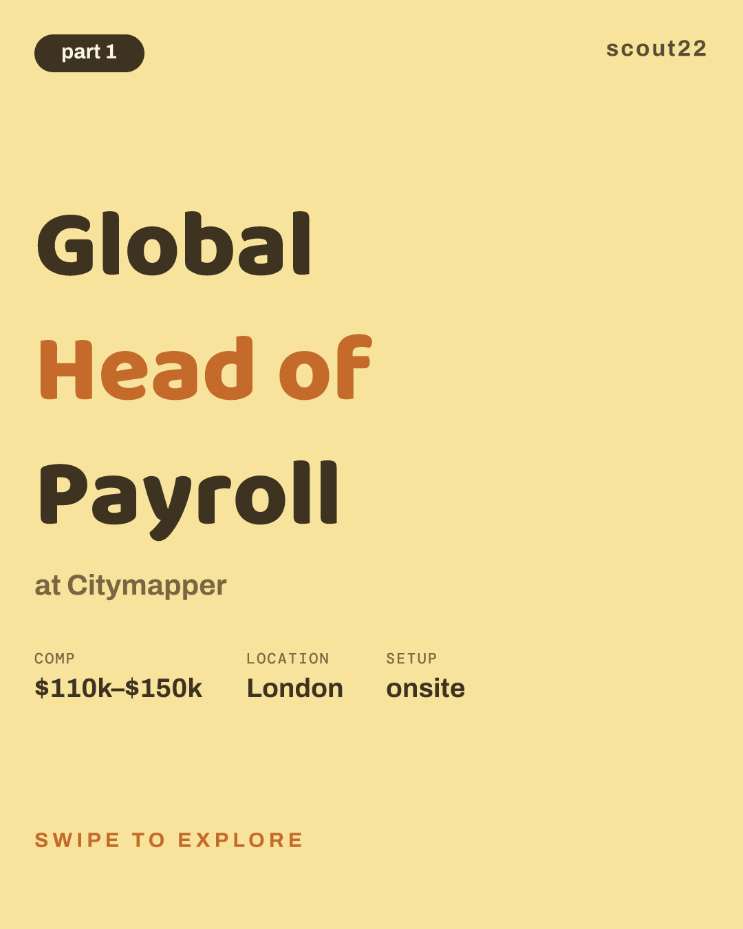 Global Head of Payroll at Citymapper