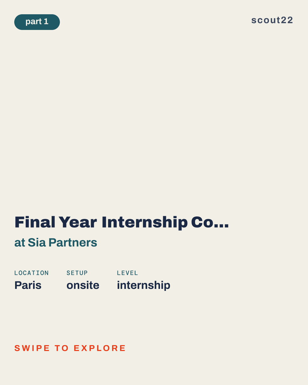 Final Year Internship Consultant - HR & Transformation at Sia Partners